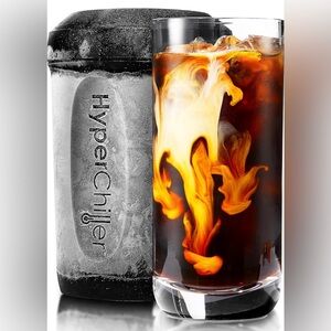 New! HyperChiller Iced Coffee/Beverage Cooler, 12.5 Oz, Black
